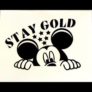 Stay Gold Mickey Sticker